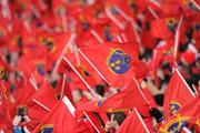 18 December 2011; A general view of Munster flags. Heineken Cup, Pool 1, Round 4, Munster v Scarlets, Thomond Park, Limerick. Picture credit: Stephen McCarthy / SPORTSFILE