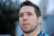 21 December 2011; Leinster's Isaac Boss speaking to the media during a press conference ahead of their Celtic League game against Ulster on Monday. Leinster Rugby Squad Press Conference, David Lloyd Riverview, Clonskeagh, Dublin. Picture credit: Barry Cregg / SPORTSFILE