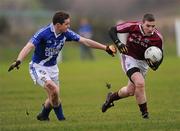 24 December 2011; Niall O'Shea, Dromid Pearses, in action against Brian Curran, St. Mary's. South Kerry Senior Football Championship Final, St. Mary's v Dromid Pearses, Waterville Sportsfield, Waterville, Co. Kerry. Picture credit: Stephen McCarthy / SPORTSFILE