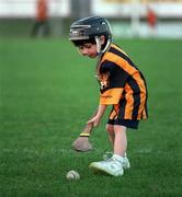 3 September 1998; Aaron Molloy, aged 4, during a Kilkenny senior hurling squad training session at Nowlan Park in Kilkenny. Photo by David Maher/Sportsfile