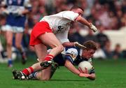 27 September 1998; Brian McDonald of Laois in action against Michael McGee of Tyrone during the All-Ireland Minor Football Championship Final between Laois and Tyrone at Croke Park in Dublin. Photo by Brendan Moran/Sportsfile