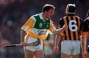 13 September 1998; Brian Whelahan of Offaly celebrates during the Guinness All-Ireland Senior Hurling Championship Final match between Kilkenny and Offaly at Croke Park in Dublin. Photo by Ray McManus/Sportsfile