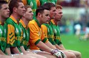2 August 1998; Meath goalkeeper Conor Martin with his team-mates during the team photograph before the Bank of Ireland Leinster Senior Football Championship Final match between Kildare and Meath at Croke Park in Dublin. Photo by David Maher/Sportsfile