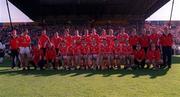 20 September 1998; The Cork squad before the All-Ireland U21 Hurling Championship Final match between Cork and Galway at Semple Stadium in Thurles, Tipperary. Photo by Damien Eagers/Sportsfile