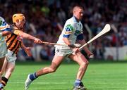16 August 1998; Dan Shanahan of Waterford in action against Liam Keogh of Kilkenny during the Guinness All-Ireland Senior Hurling Championship Semi-Final match between Kilkenny and Waterford at Croke Park in Dublin. Photo by Matt Browne/SPORTSFILE
