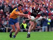 1 August 1998; Jarlath Fallon of Galway gets away from Clifford McDonald of Roscommon during the Bank of Ireland Connacht Senior Football Championship Final Replay match between Galway and Roscommon at Dr Hyde Park in Roscommon. Photo by Brendan Moran/Sportsfile