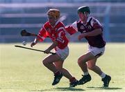 20 September 1998; Joe Deane of Cork in action against Vinnie Maher of Galway during the All-Ireland U21 Hurling Championship Final match between Cork and Galway at Semple Stadium in Thurles, Tipperary. Photo by David Maher/Sportsfile