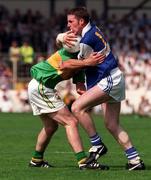 30 August 1998; Kieran Kelly of Laois in action against Stephen O'Sullivan of Kerry during the All-Ireland Minor Football Championship Semi-Final match between Kerry and Laois at Croke Park in Dublin. Photo by Brendan Moran/Sportsfile
