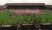 2 August 1998; Kildare fans celebrate on the pitch after the Bank of Ireland Leinster Senior Football Championship Final match between Kildare and Meath at Croke Park in Dublin. Photo by Ray McManus/Sportsfile