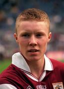 14 August 1998; Galway captain Keith Hayes Galway before All-Ireland Minor Hurling Championship Semi-Final match between Kilkenny and Galway at Croke Park in Dublin. Photo by Damien Eagers/Sportsfile
