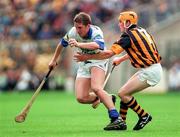 16 August 1998; Ken McGrath of Waterford in action against Liam Keoghan of Kilkenny during the Guinness All-Ireland Senior Hurling Championship Semi-Final match between Kilkenny and Waterford at Croke Park in Dublin. Photo by Ray McManus/Sportsfile