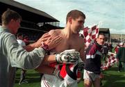 23 August 1998; Kevin Walsh of Galway celebrates after the Bank of Ireland All-Ireland Senior Football Championship Semi-Final match between Derry and Galway at Croke Park in Dublin. Photo by Damien Eagers/Sportsfile