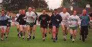 15 September 1998; Players during a Kildare senior football squad training session at St Conleth's Park in Newbridge, Kildare. Photo by David Maher/Sportsfile
