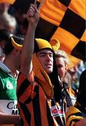 13 September 1998; A Kilkenny supporter during the Guinness All-Ireland Senior Hurling Championship Final match between Kilkenny and Offaly at Croke Park in Dublin. Photo by Des Barry/Sportsfile