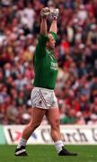 27 September 1998; Galway goalkeeper Martin McNamara celebrates after the Bank of Ireland All-Ireland Senior Football Championship Final match between Kildare and Galway at Croke Park in Dublin. Photo by Matt Browne/Sportsfile