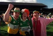 13 September 1998; Offaly fans celebrate after the Guinness All-Ireland Senior Hurling Championship Final match between Kilkenny and Offaly at Croke Park in Dublin. Photo by Ray McManus/Sportsfile