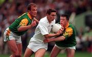 2 August 1998; Padraic Graven of Kildare in action against John McDermott, left, and Mark O'Reilly of Meath during the Bank of Ireland Leinster Senior Football Championship Final match between Kildare and Meath at Croke Park in Dublin. Photo by Ray McManus/Sportsfile