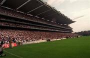 30 August 1998; A general view of the Cusack Stand before the Bank of Ireland All-Ireland Senior Football Semi-Final match between Kildare and Kerry at Croke Park in Dublin. Photo by Ray McManus/Sportsfile