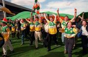 22 August 1998; Offaly supporters protest on the pitch after the full-time whistle was blown early referee Jimmy Cooney at Guinness All-Ireland Hurling All-Ireland Senior Championship Semi-Final Replay match between Clare and Offaly at Croke Park in Dublin. Photo by David Maher/Sportsfile