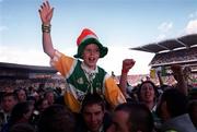 13 September 1998; Offaly supporters celebrate after the Guinness All-Ireland Senior Hurling Championship Final match between Kilkenny and Offaly at Croke Park in Dublin. Photo by David Maher/Sportsfile