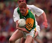 2 August 1998; Raymond Magee of Meath in action against Dermot Earley of Kildare during the Bank of Ireland Leinster Senior Football Championship Final match between Kildare and Meath at Croke Park in Dublin. Photo by Ray McManus/Sportsfile