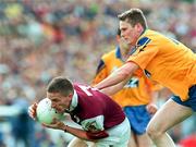 1 August 1998; Seán Óg De Paor of Galway in action against Don Connellan of Roscommon during the Bank of Ireland Connacht Senior Football Championship Final Replay match between Galway and Roscommon at Dr Hyde Park in Roscommon. Photo by Matt Browne/Sportsfile