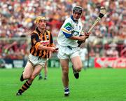 16 August 1998; Paul Flynn of Waterford in action against Liam Keoghan of Kilkenny during the Guinness All-Ireland Senior Hurling Championship Semi-Final match between Kilkenny and Waterford at Croke Park in Dublin. Photo by Matt Browne/SPORTSFILE