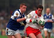 27 September 1998; Stephen O'Neill Tyrone in action against Brian McCormack of Laois during the All-Ireland Minor Football Championship Final between Laois and Tyrone at Croke Park in Dublin. Photo by Matt Browne/Sportsfile