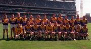 9 August 1998; The Wexford squad before the All-Ireland Minor Hurling Championship Semi-Final match between Cork and Wexford at Croke Park in Dublin. Photo by Ray McManus/Sportsfile