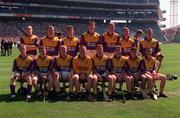 9 August 1998; The Wexford team before the All-Ireland Minor Hurling Championship Semi-Final match between Cork and Wexford at Croke Park in Dublin. Photo by Ray McManus/Sportsfile