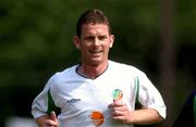 2 June 2002; Mark Kinsella during a Republic of Ireland training session in Chiba, Japan. Photo by David Maher/Sportsfile