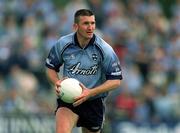1 June 2002; Darren Homan of Dublin during the Bank of Ireland Leinster Senior Football Championship Quarter-Final match between Wexford and Dublin at Dr. Cullen Park in Carlow. Photo by Damien Eagers/Sportsfile