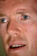 4 June 2002; Steve Staunton during a Republic of Ireland press conference in Chiba, Japan, ahead of their Group E match against Germany, where he will earn his 100th cap. Photo by David Maher/Sportsfile