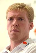 4 June 2002; Steve Staunton during a Republic of Ireland press conference in Chiba, Japan, ahead of their Group E match against Germany, where he will earn his 100th cap. Photo by David Maher/Sportsfile