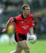 2 June 2002; Brian Burns of Down during the Bank of Ireland Ulster Senior Football Championship Quarter-Final match between Donegal and Down at MacCumhail Park in Ballybofey, Donegal. Photo by Damien Eagers/Sportsfile
