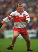 2 June 2002; Johnny McBride of Derry during the Bank of Ireland Ulster Senior Football Championship Quarter-Final match between Antrim and Derry at Casement Park in Belfast. Photo by Brian Lawless/Sportsfile