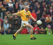 2 June 2002; Anto Finnegan of Antrim during the Bank of Ireland Ulster Senior Football Championship Quarter-Final match between Antrim and Derry at Casement Park in Belfast. Photo by Brian Lawless/Sportsfile