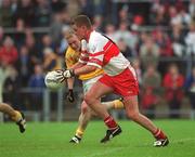 2 June 2002; Gavin Diamond of Derry during the Bank of Ireland Ulster Senior Football Championship Quarter-Final match between Antrim and Derry at Casement Park in Belfast. Photo by Brian Lawless/Sportsfile