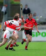 25 May 2002; Paddy Monan of Down during the Guinness Ulster Senior Hurling Championship Semi-Final match between Down and Derry at Casement Park in Belfast. Photo by Damien Eagers/Sportsfile