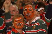 25 May 2002; Leicester Tigers supporters during the Heineken Cup Final match between Leicester Tigers and Munster at the Millennium Stadium in Cardiff, Wales. Photo by Matt Browne/Sportsfile