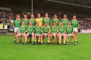 2 June 2002; The Meath panel prior to the Bank of Ireland Leinster Senior Football Championship Quarter-Final match between Meath and Westmeath at O'Moore Park in Portlaoise, Laois. Photo by Matt Browne/Sportsfile