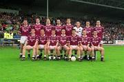 2 June 2002; The Westmeath panel prior to the Bank of Ireland Leinster Senior Football Championship Quarter-Final match between Meath and Westmeath at O'Moore Park in Portlaoise, Laois. Photo by Matt Browne/Sportsfile