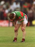 2 June 2002; David Tiernan of Mayo following his side's defeat during the Bank of Ireland Connacht Senior Football Championship Semi-Final match between Mayo and Galway at MacHale Park in Castlebar, Mayo. Photo by Ray McManus/Sportsfile