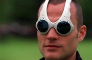 28 May 2002; Irish 1500m and 800m athlete James Nolan models his new Oakley sunglasses. Photo by Brendan Moran/Sportsfile
