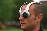 28 May 2002; Irish 1500m and 800m athlete James Nolan models his new Oakley sunglasses. Photo by Brendan Moran/Sportsfile