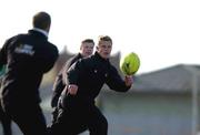 7 June 2002; David Humpherys, left, passes the ball to Mel Dean during an Ireland Rugby squad training session at the Alpine Energy Stadium in Timaru, New Zealand. Photo by Matt Browne/Sportsfile