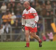 2 June 2002; Geoffrey McGonigle of Derry during the Bank of Ireland Ulster Senior Football Championship Quarter-Final match between Antrim and Derry at Casement Park in Belfast. Photo by Brian Lawless/Sportsfile