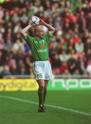 14 May 2002; Lee Carsley of Republic of Ireland during the Niall Quinn Testamonial match between Sunderland and Republic of Ireland at the Stadium of Light in Sunderland, England. Photo by Ray McManus/Sportsfile