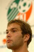 10 June 2002; Jason McAteer during a Republic of Ireland press conference in Chiba, Japan. Photo by David Maher/Sportsfile
