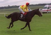 6 May 2002; Jumbo Hero, with Seamie Heffernan up, goes to post prior to the Mull of Kintyre 2YO Maiden at The Curragh Racecourse in Kildare. Photo by Damien Eagers/Sportsfile